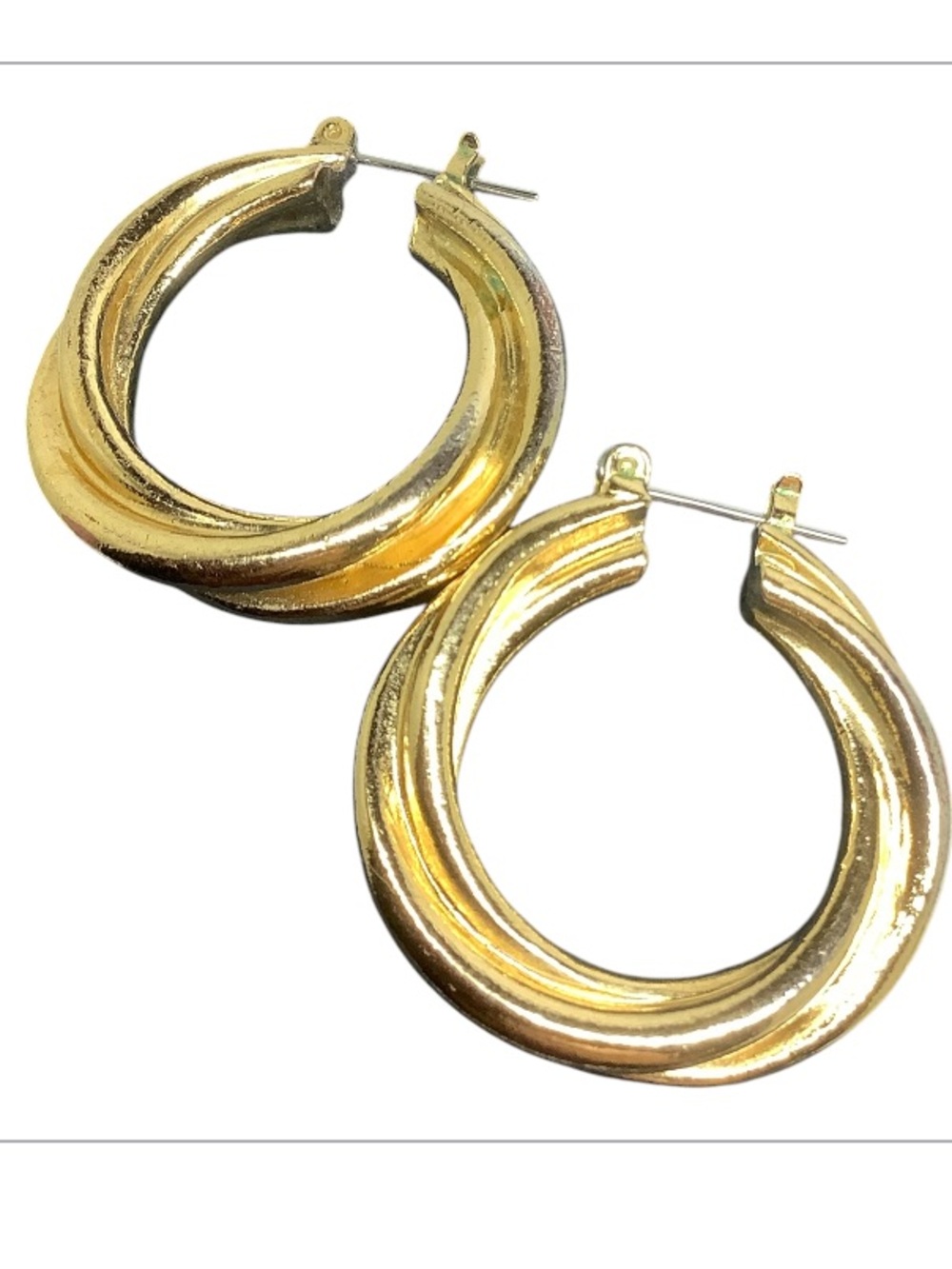 Gold tone Hoop Earrings - Women Jewelry
